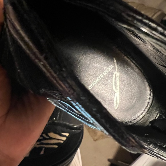 BRIAN ATWOOD Black Suede And Patent Leather Textured Bootie Size 37 - Picture 15 of 15